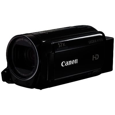 Canon LEGRIA HF R78 Camcorder, HD 1080p, 3.28MP, 57x Advanced Zoom, Optical Image Stabiliser, Wi-Fi, NFC, 3 Touch Screen LCD Display With Wide Angle Attachment
